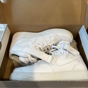 Nike Air Force Ones Mid Rise - White - Size 10